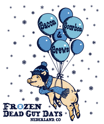 Bacon, Bourbon & Brews Pint Glass Art