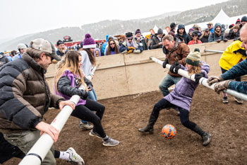 Snowy Human Foosball at FDGD